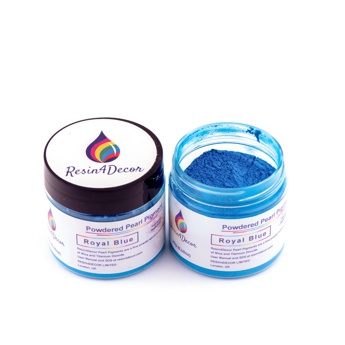 Resin4Decor Royal Blue mica pigment, 1 oz
