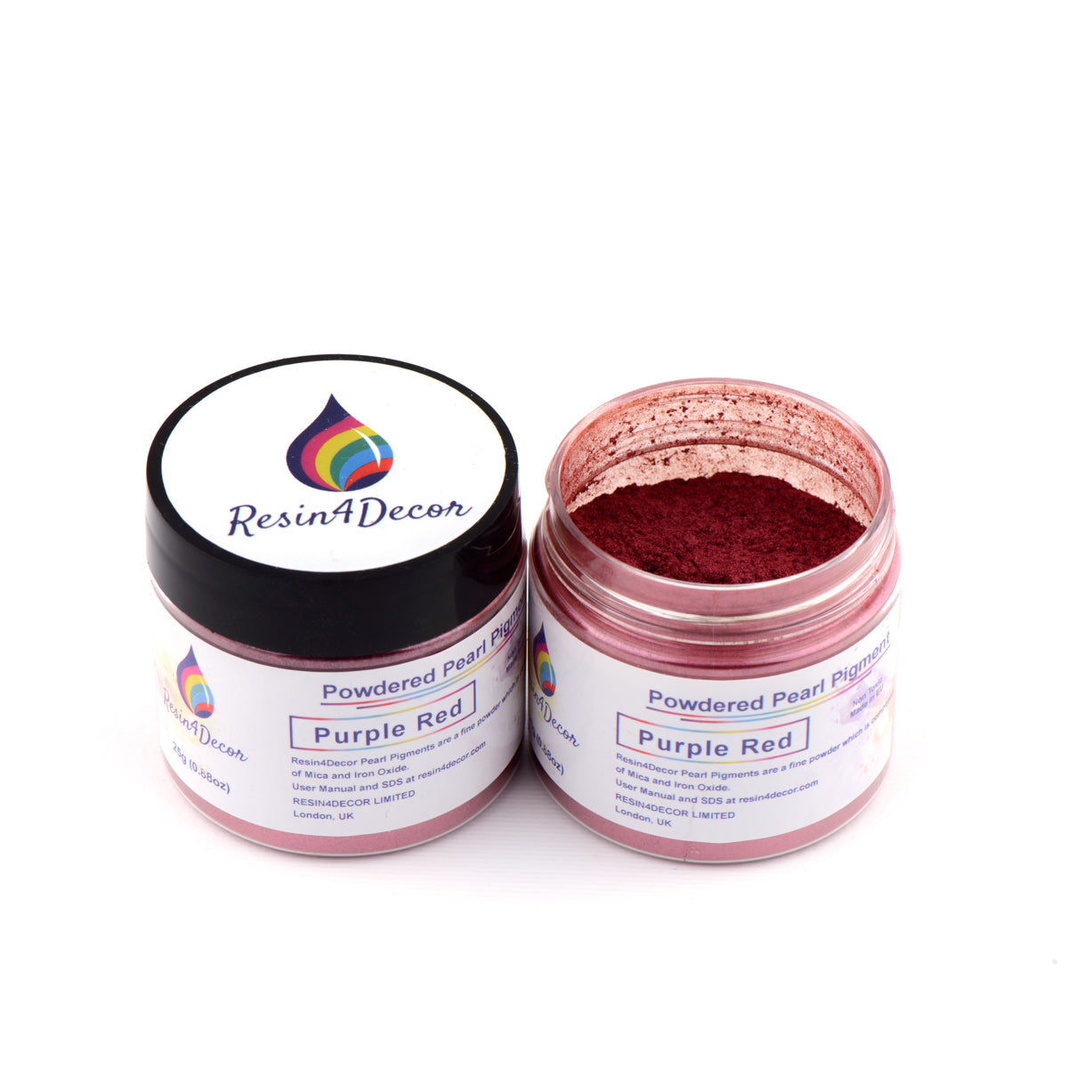 Resin4Decor Purple Red mica pigment, 1 oz