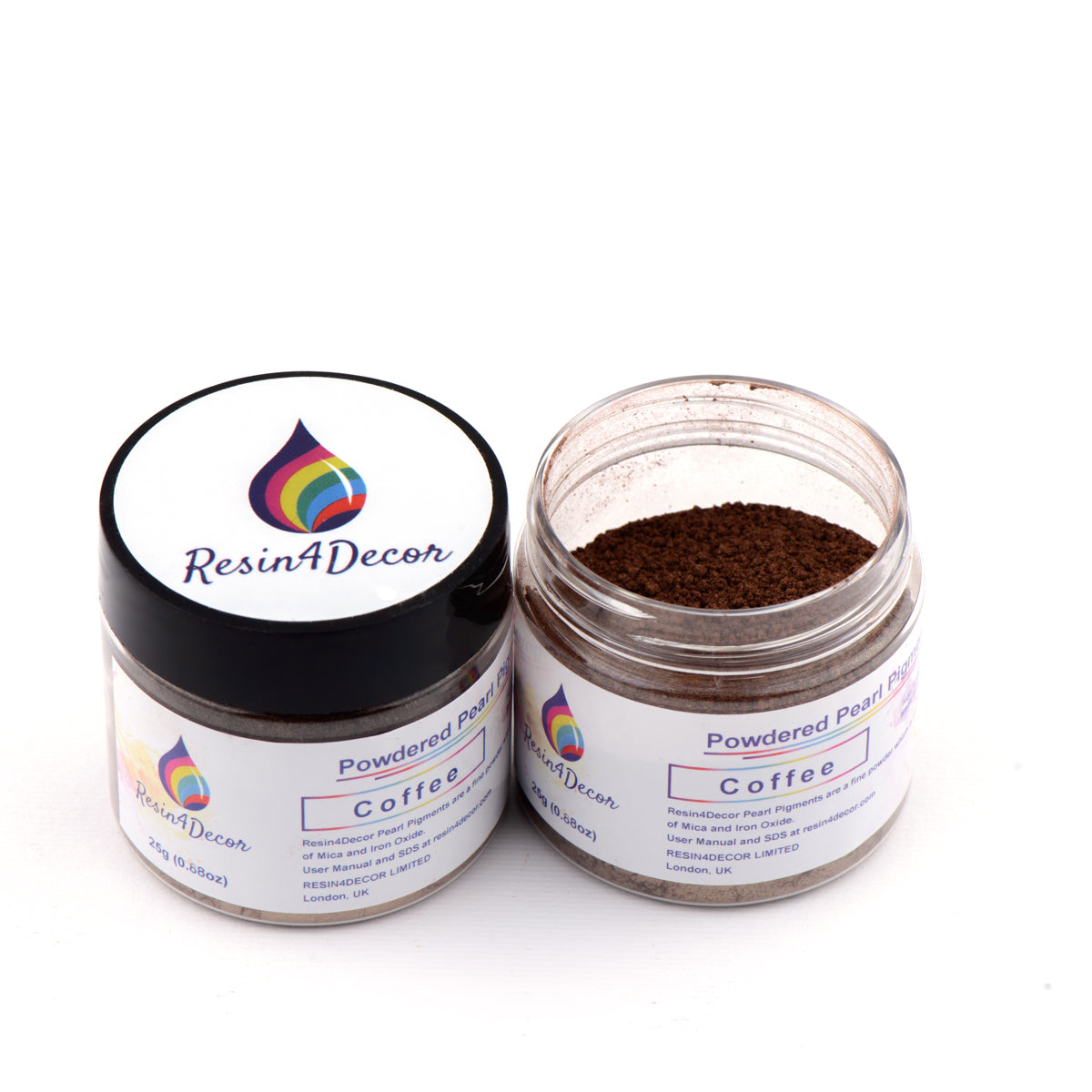 Resin4Decor Coffee mica pigment, 1 oz