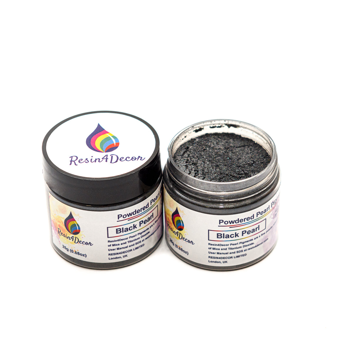 Resin4Decor Black Pearl mica pigment, 1 oz