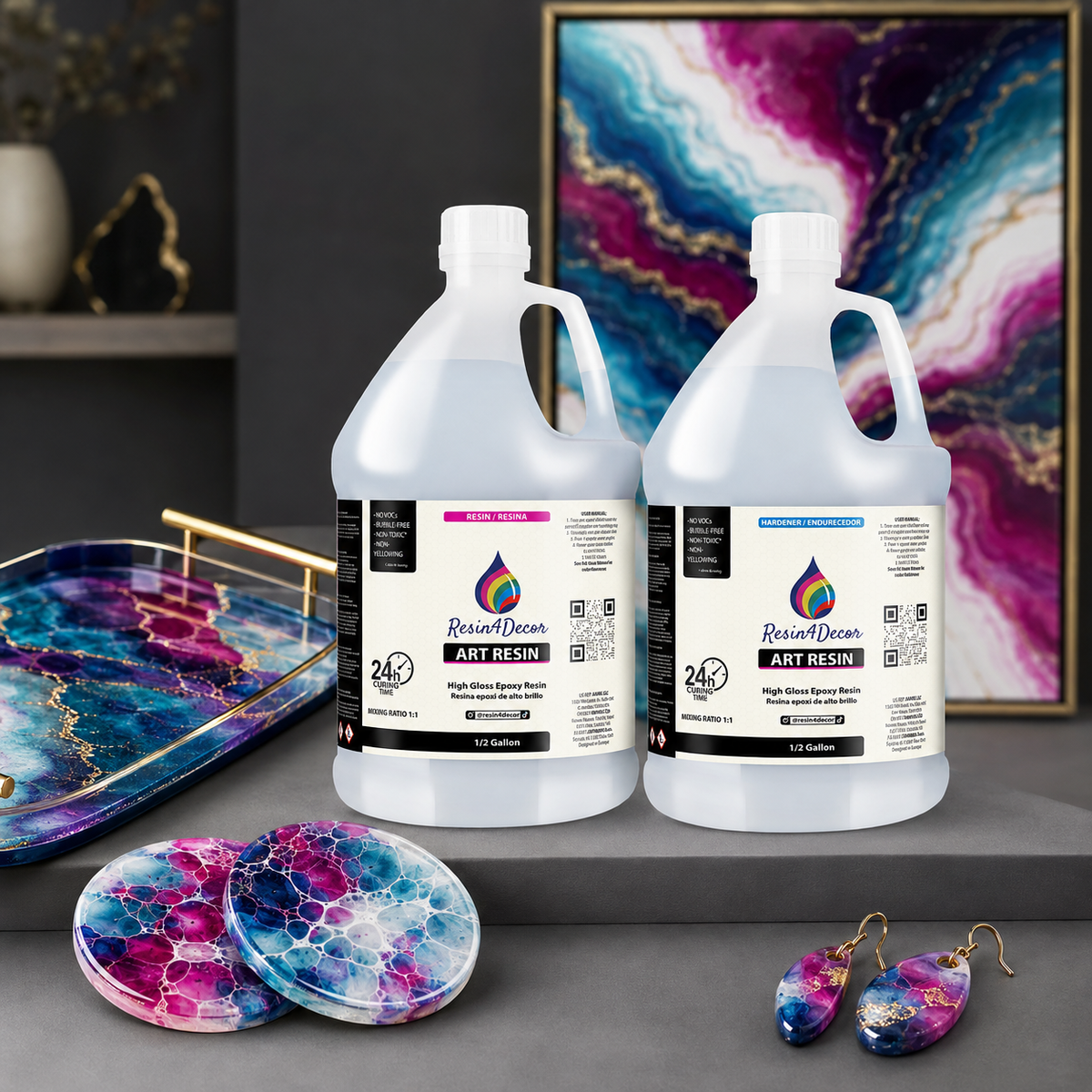 Resin4Decor 1:1 Clear High-Gloss Epoxy Resin