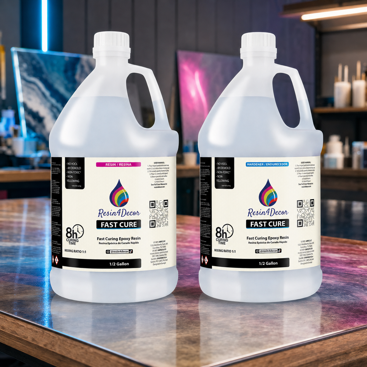 Resin4Decor 1:1 Fast Curing Clear Epoxy Resin