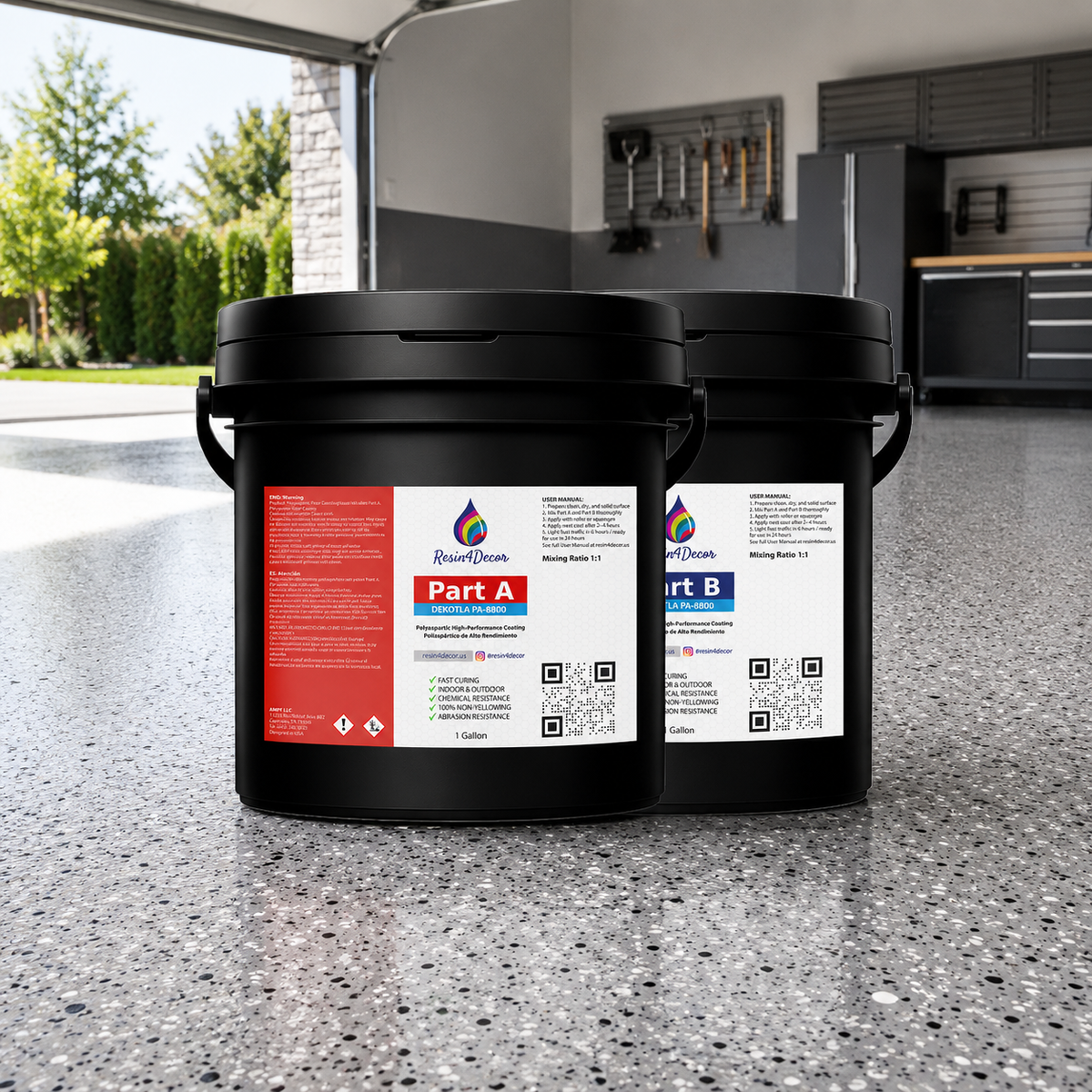 Dekotla PA-8800 Polyaspartic High-Performance Floor Coating
