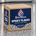 Resin4Decor Epoxy Flakes 40 lb box on a decorative flake floor